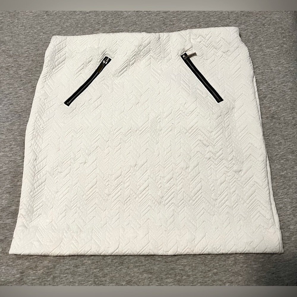 Dynamite White Textured Skirt